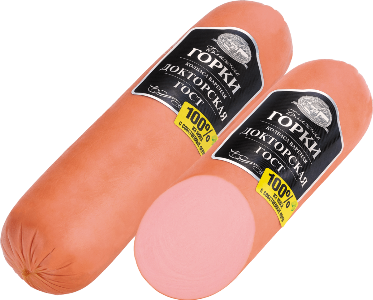 КОЛБАСА ДОКТОРСКАЯ ГОСТ  В БЕЛКОВОЙ ОБОЛОЧКЕ